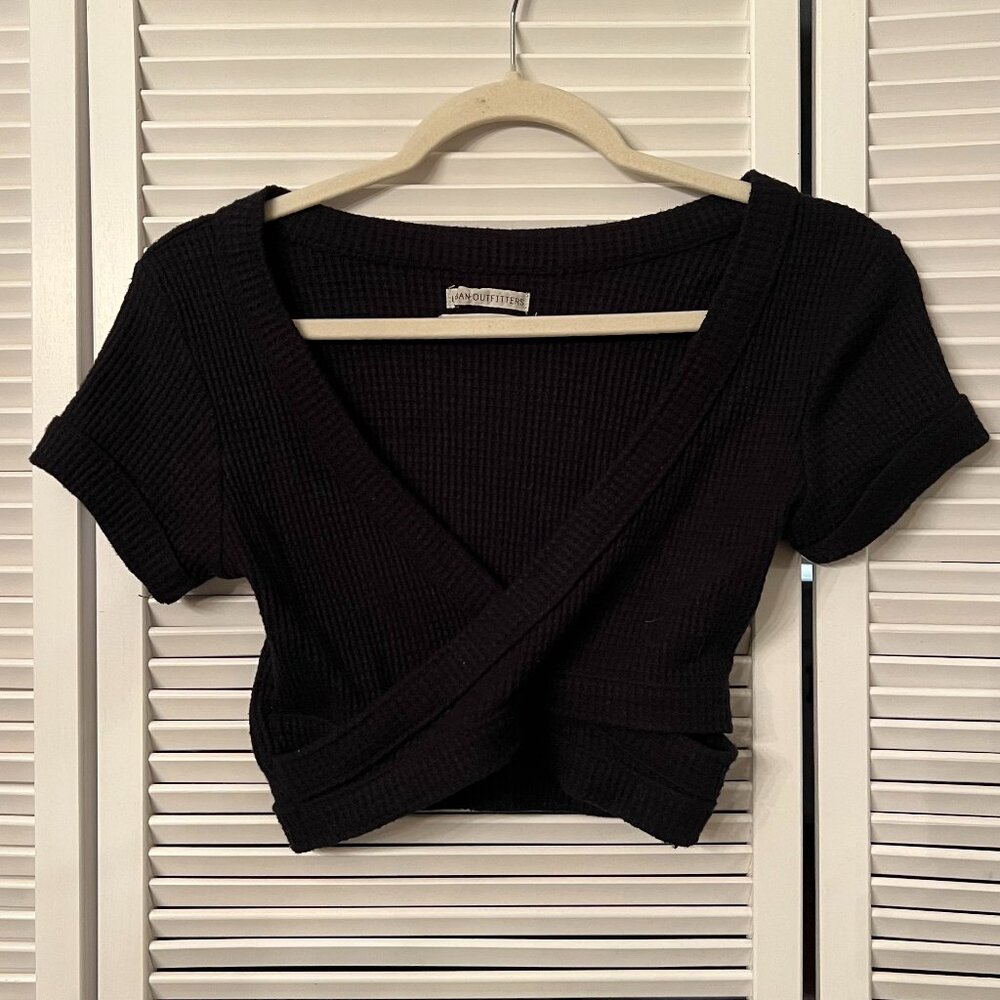 Urban Outfitters Women's UO Karlie Waffle Wrap Top Size S